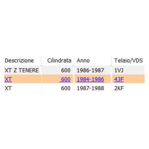 Cilindro Yamaha XT 600 - 34L113100200