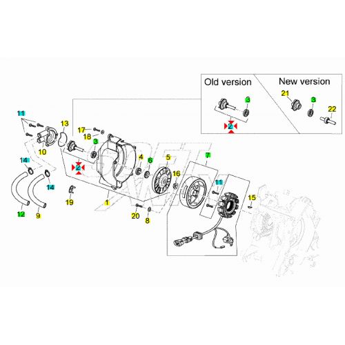 Kit revisione pompa H2O scooter...
