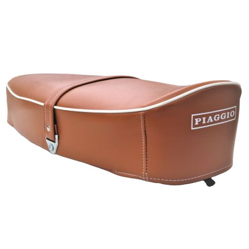 Sella biposto Vespa Primavera marrone