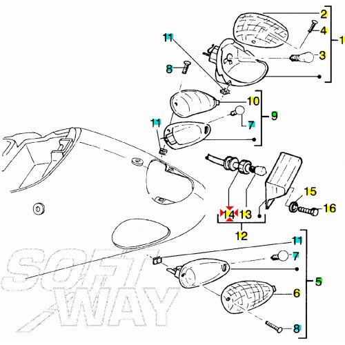 Portalampada fanalino luce targa...