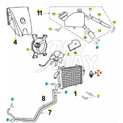 Termointerruttore Peugeot Elyseo e...