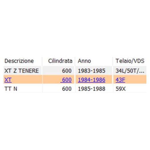 Carter motore destro Yamaha XT 600 -...