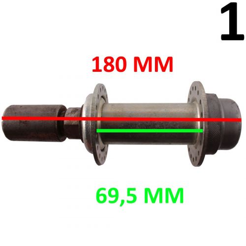 Mozzo carretto con perno laterale da...