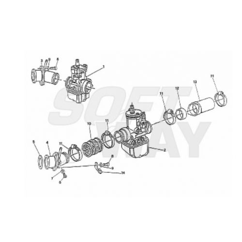 Manicotto carburatore Moto Guzzi