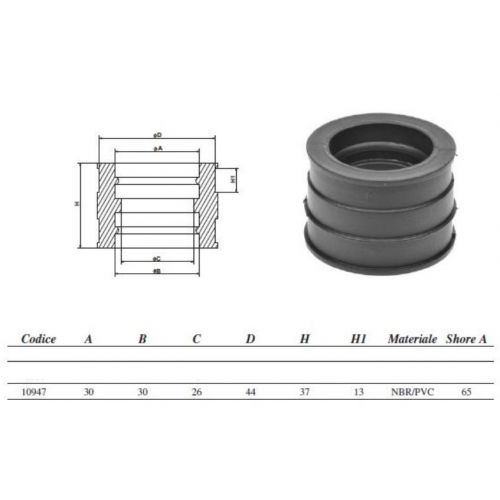 Manicotto aspirazione collettore 30 mm