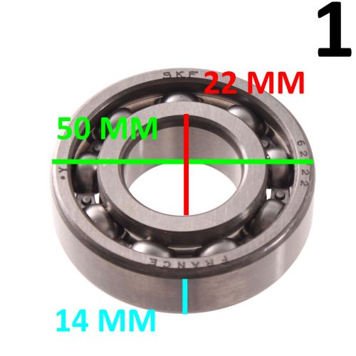 Cuscinetto a sfere 62/22 misura 22 -...