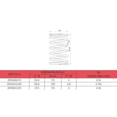 Molla contrasto scooter Minarelli -...