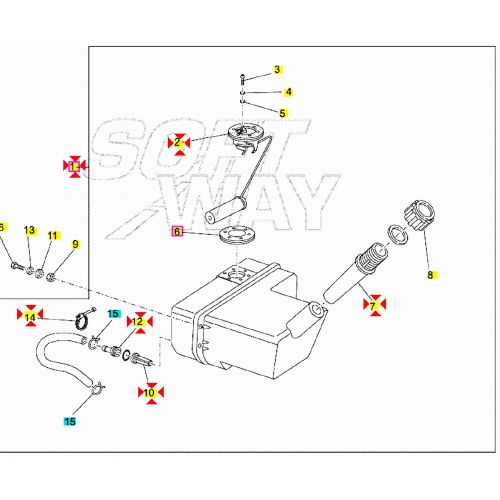 Serbatoio olio Piaggio Ape TM 220