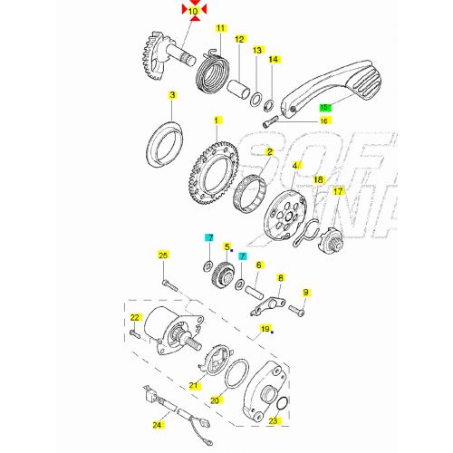 Settore messa in moto scooter scooter...