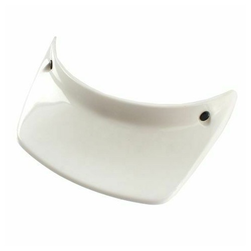 Frontino casco epoca bianco a 2 bottoni