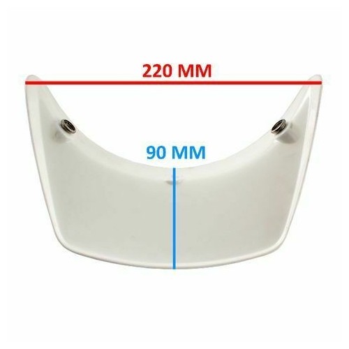 Frontino casco epoca bianco a 2 bottoni