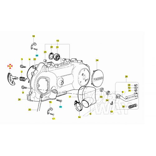 Settore messa in moto Vespa LX S ET4...