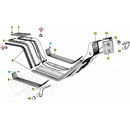 Tappo carena posteriore sinistra e...