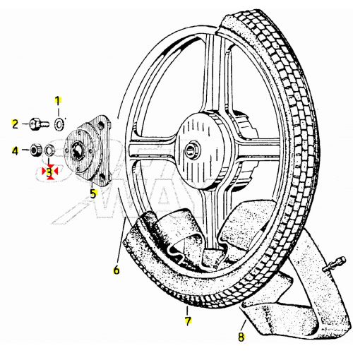 Distanziale flangia Bravo Superbravo...