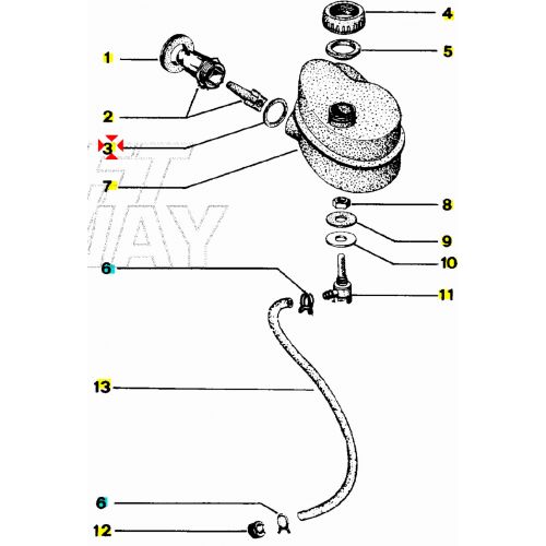 Guarnizione spia su serbatoio olio...