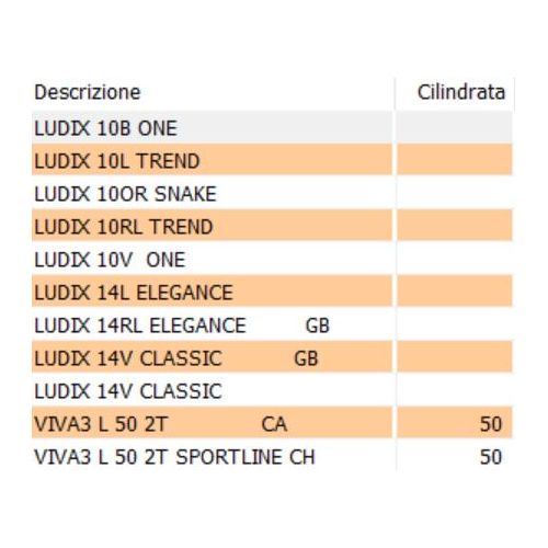 Cilindro con pistone Peugeot Ludix 50...