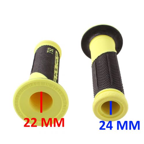 Manopole foro passante per moto nero...