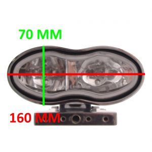 Faro anteriore cromato moto... 2