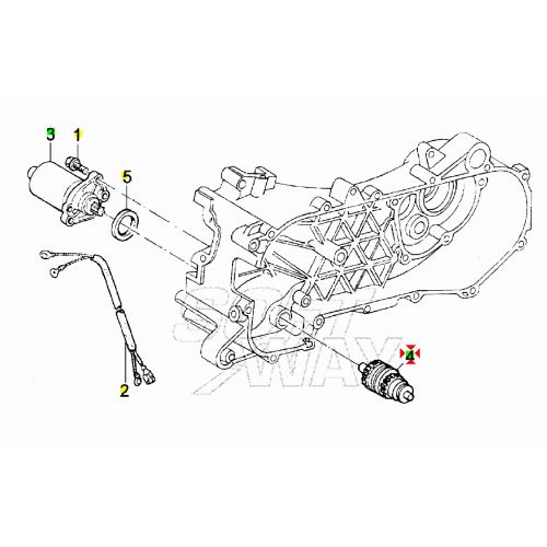 Rinvio motorino avviamento Skipper...