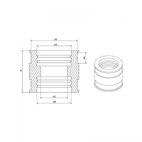 Manicotto carburatore Moto Guzzi V35 V50