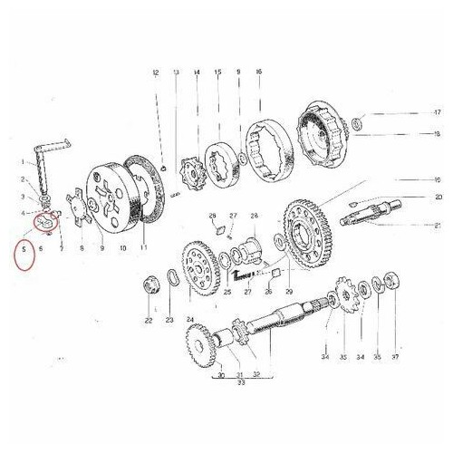 Leva comando avviamento Garelli Gulp...