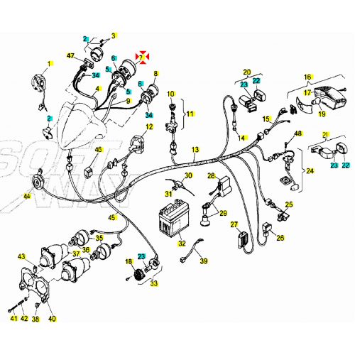 Contachilometri Malaguti F12 vecchia...