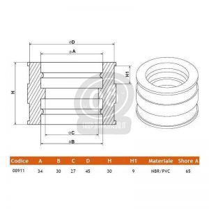 Manicotto carburatore 34 e... 2