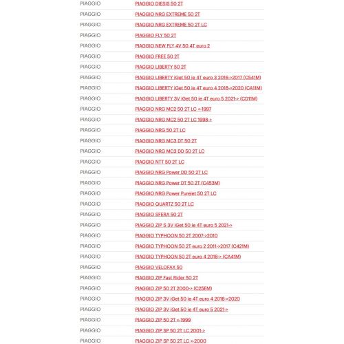 Kit molle frizione scooter Piaggio...