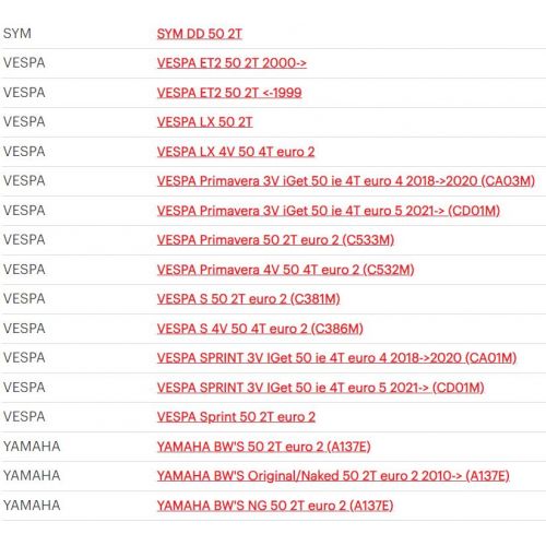 Kit molle frizione scooter Piaggio...