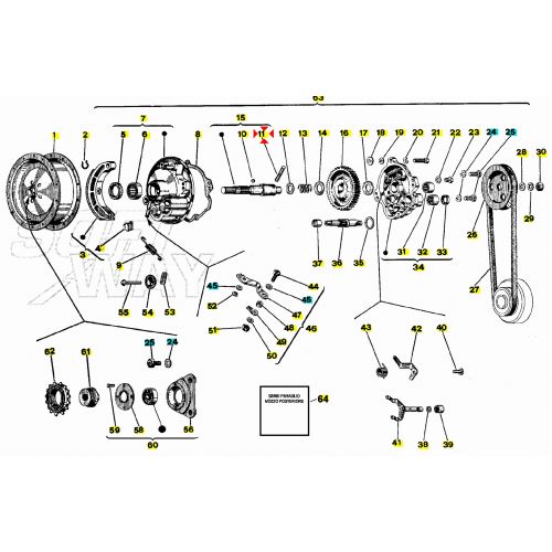 Perno trascinamento Piaggio Ciao...