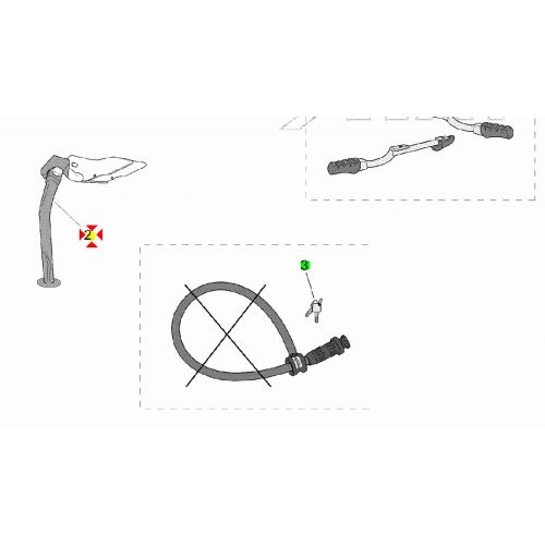 Cavalletto laterale Aprilia SR Factory