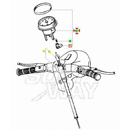 Contachilometri Vespa PK prima serie