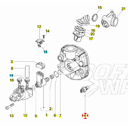 Termistore sonda temperatura scooter...