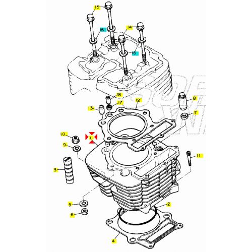 Cilindro Yamaha XT Z Tenere 600 -...