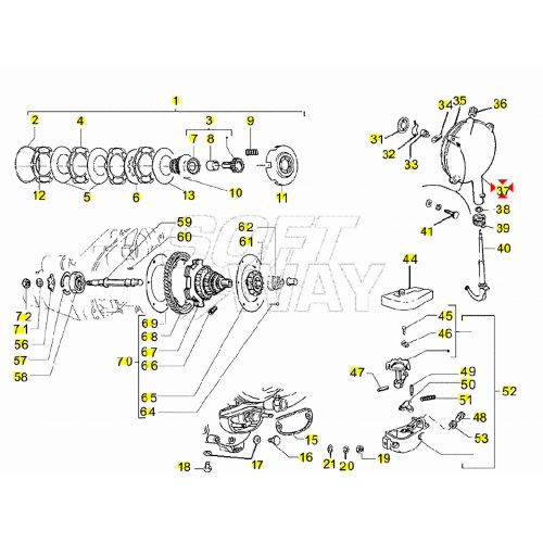 Coperchio frizione Vespa PX - 990010