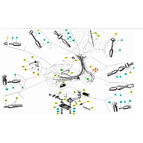 Trasmissione contachilometri Vespa 50...