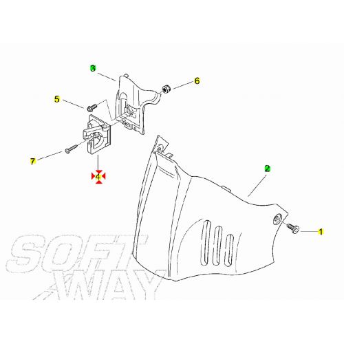 Gancio portaborsa scooter Aprilia -...