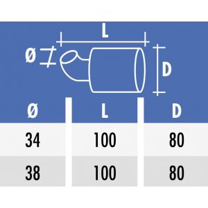 Filtro aria 90 gradi da 38... 2