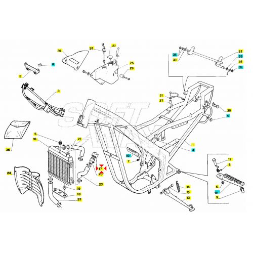 Tappo radiatore senza sfiato Aprilia...
