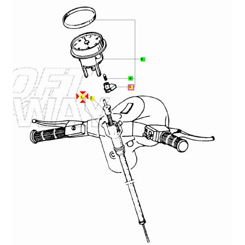 Trasmissione contachilometri Vespa PK...