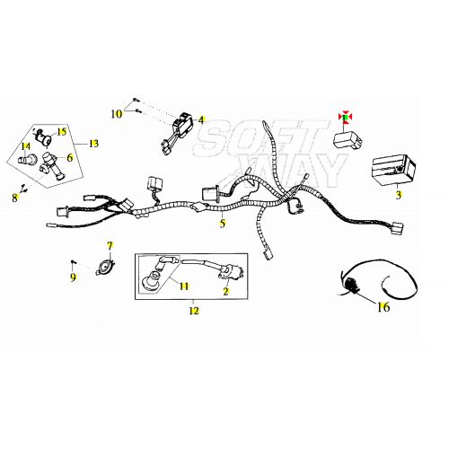 Centralina CDI scooter Sym - 30410M92000