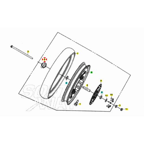 Rinvio contachilometri Sym Symphony -...