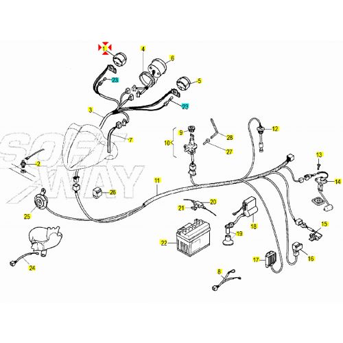 Gruppo spie Malaguti F12 Phantom Digit