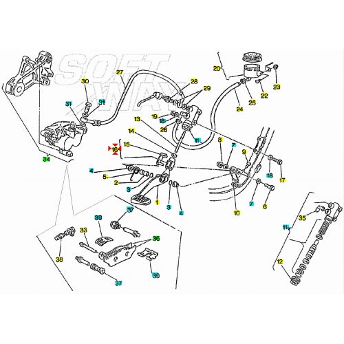 Forcella clias asta freno Cagiva...