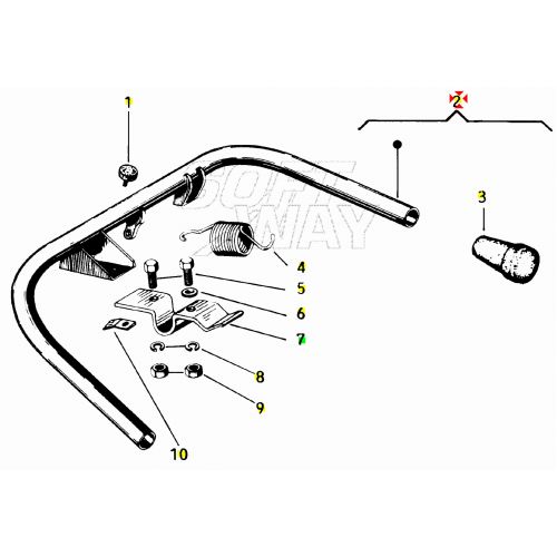 Cavalletto centrale Vespa T5