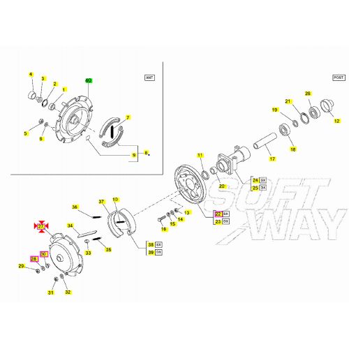 Tamburo freno posteriore Ape 50