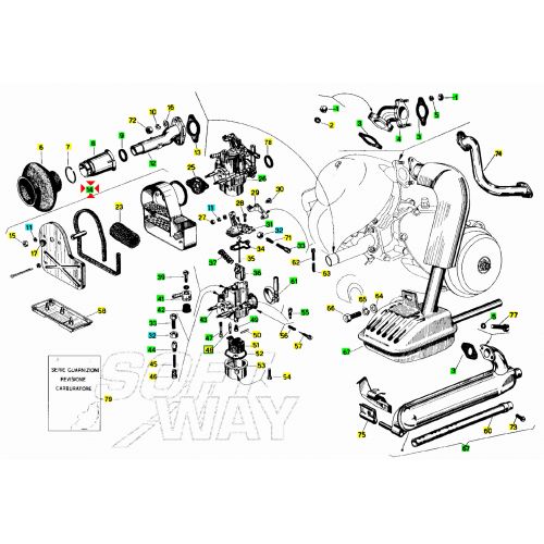 Filtro aria Vespa 50