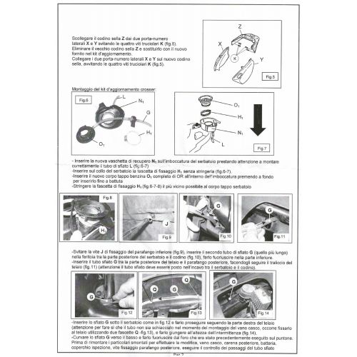 Kit modifica tappo benzina Malaguti...