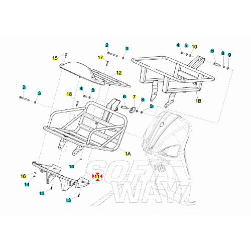 Plastica inferiore del portapacchi...