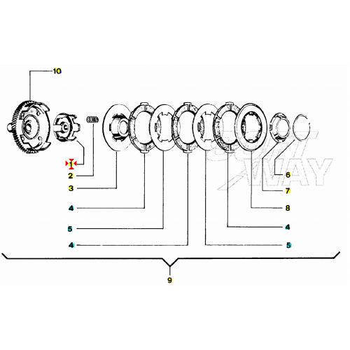 Campana portadischi frizione Piaggio...